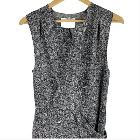 3.1 Phillip Lim | Silk Dress Size 8 Sleeveless Faux Wrap Draped - Picture 9 of 11